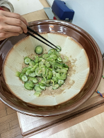 写真：きゅうり胡麻和え